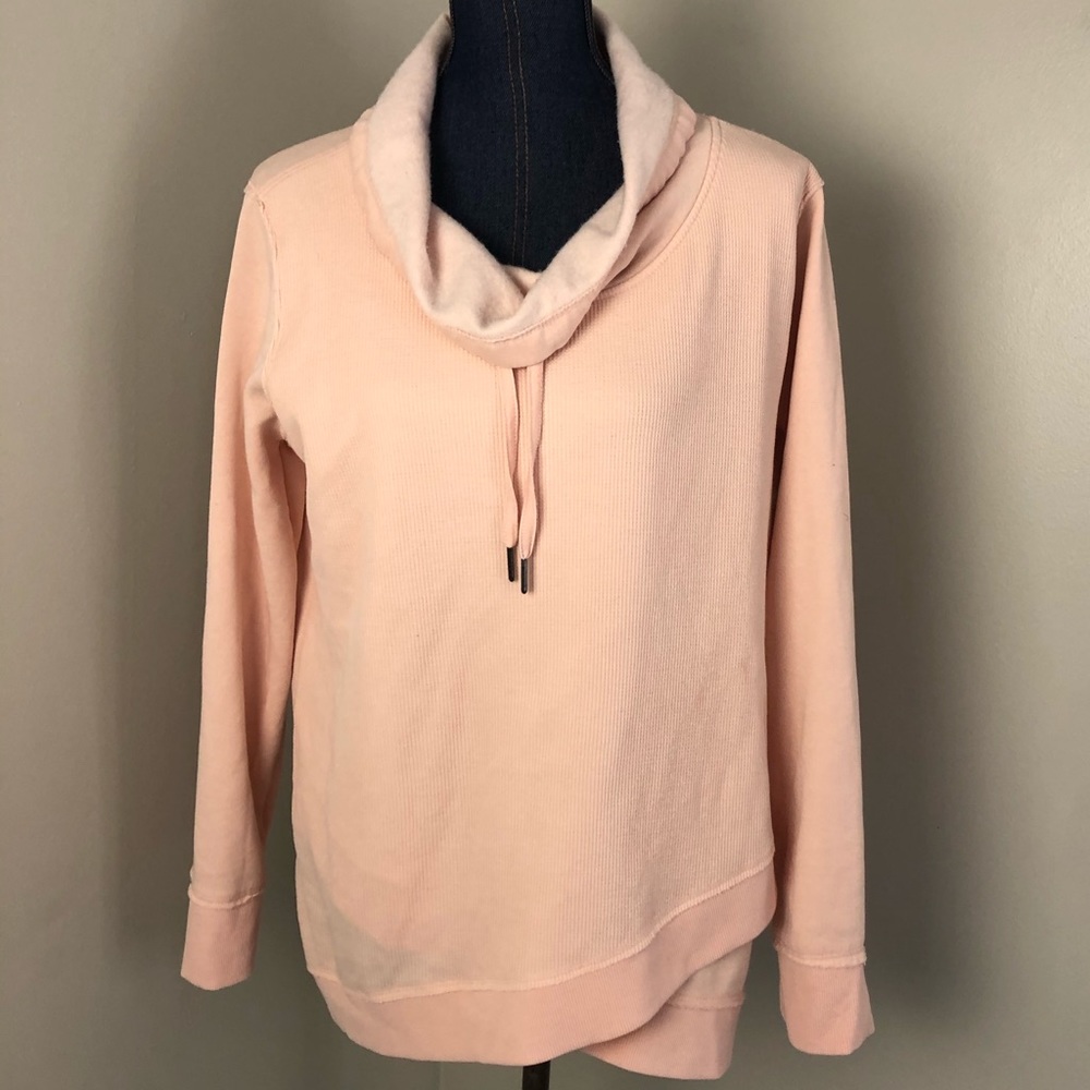 Calvin Klein peach pullover cowl neck sweatshirt